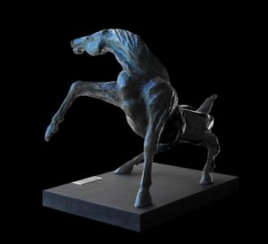 mario pavesi italian sculptur painter bronze horse