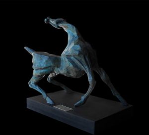 mario pavesi italian sculptur painter bronze horse