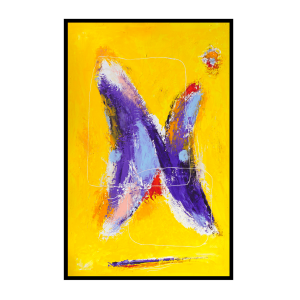 quadro dipinto olio Mario Pavesi pittura artista reggiano catene farfalle