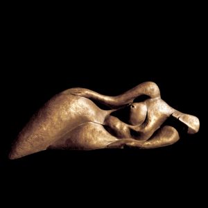 scultura bronzo Mario Pavesi artista reggiano figura femminile sdraiata