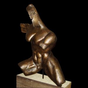 scultura bronzo Mario Pavesi artista reggiano arte mitologia maschera torso uomo