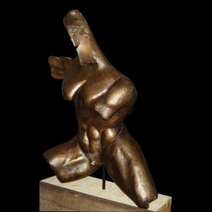 mario pavesi italian sculptur painter bronze male figure