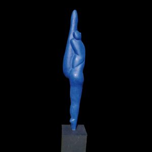 scultura bronzo Mario Pavesi artista reggiano arte ballerina blu corpo femminile