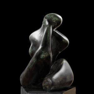 mario pavesi italian sculptur painter bronze female figure