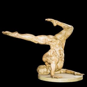 mario pavesi italian sculptur painter bronze male figure