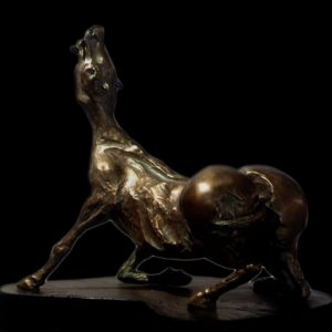 mario pavesi italian sculptur painter bronze horse