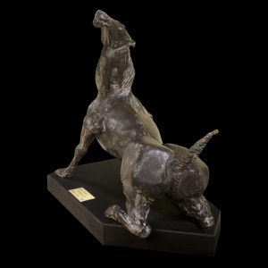 scultura bronzo Mario Pavesi artista reggiano arte cavallo animali