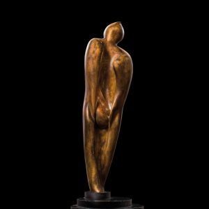 scultura bronzo Mario Pavesi artista reggiano arte corpo femminile maternità