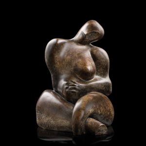 mario pavesi italian sculptur painter bronze female body