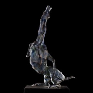 mario pavesi italian sculptur painter bronze horse