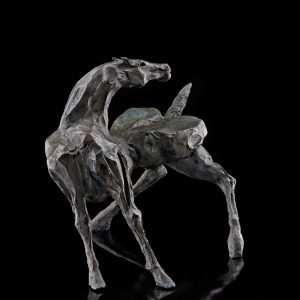 mario pavesi italian sculptur painter bronze horse