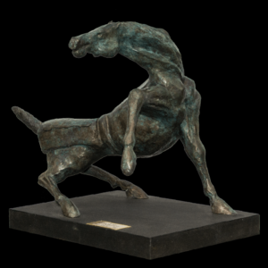 scultura bronzo Mario Pavesi artista reggiano arte cavallo animali