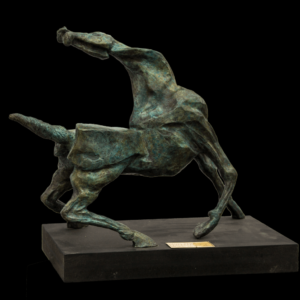 scultura bronzo Mario Pavesi artista reggiano arte cavallo animali