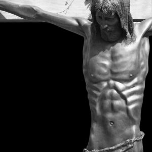 mario pavesi italian sculptur painter Christ on cross